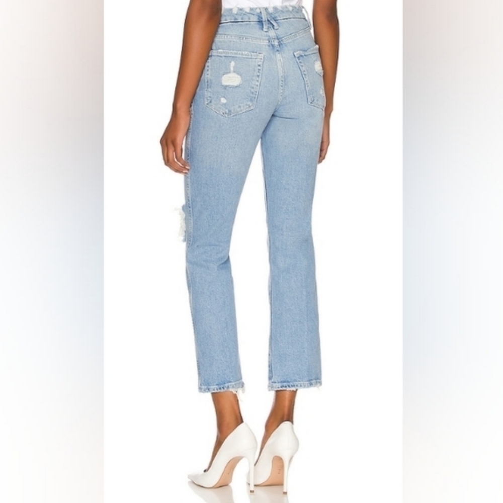 NWT GOOD AMERICAN Good Curve Straight Jean $150 Size 20W - Picture 4 of 9